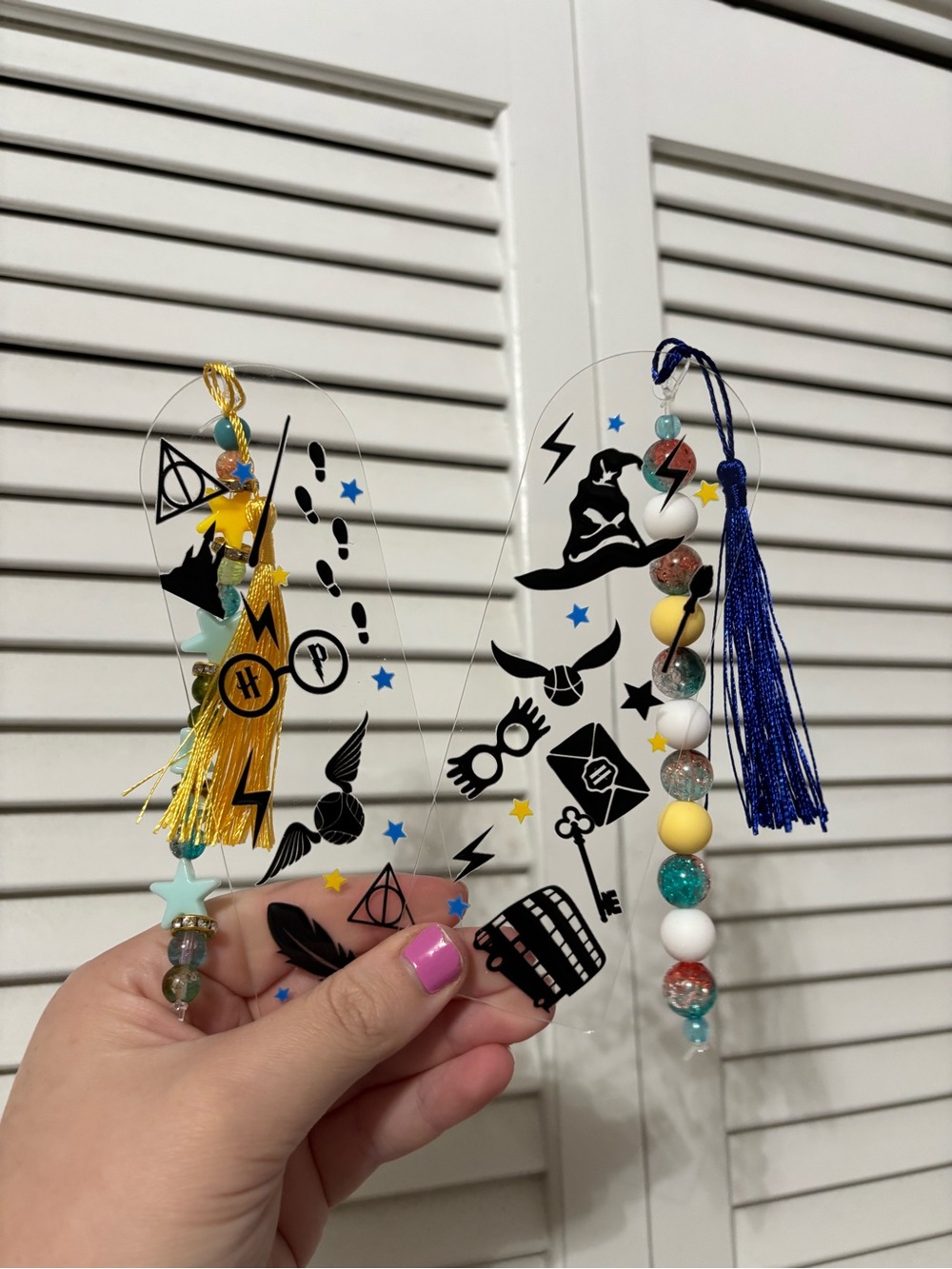Magical wizards fandom vibes handcrafted bookmarks by me - Picture 2 of 3